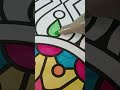 Mandala Coloring with Alcohol Markers | So Satisfying Art Short 😍😍