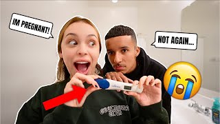 IM PREGNANT AGAIN PRANK ON MY FIANCE! *HE FREAKS OUT*