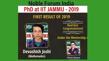 PhD Selection in MATHEMATICS in 2019-20 Session | Ordinary students doing Extraordinary