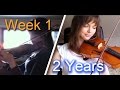 Adult beginner violinist  2 years progress
