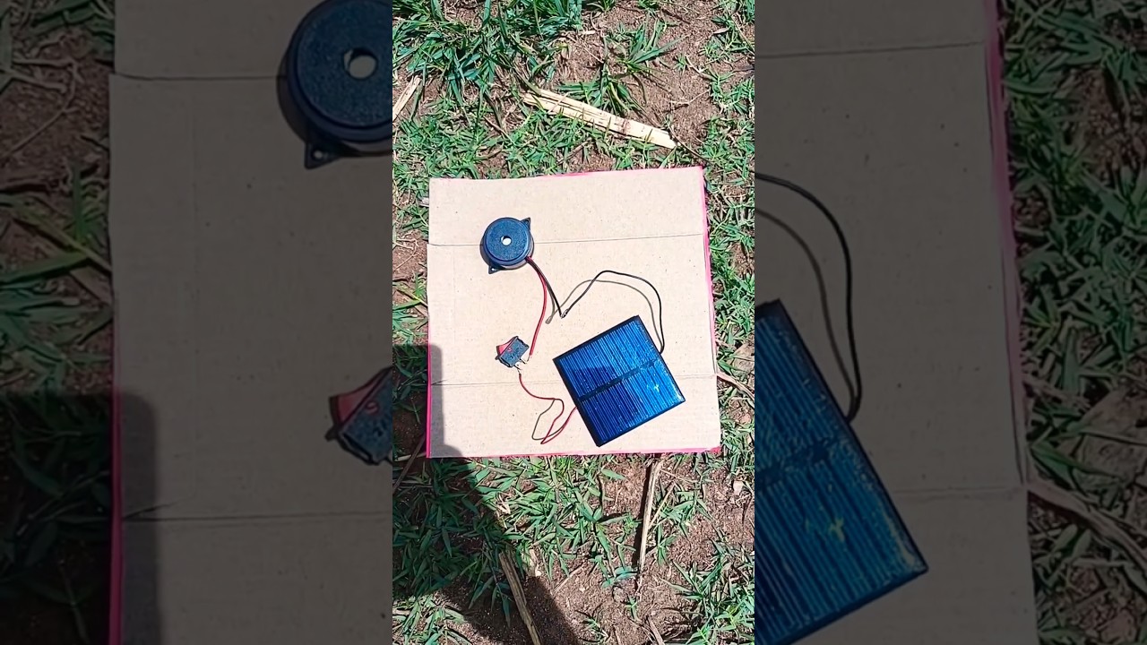 ☀️ Solar Alarm Project – No Battery Needed!