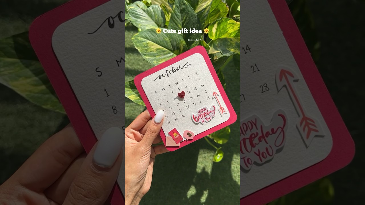 Cute gift idea for Birthday🎈✨ | QuinnsArte | #shorts #giftideas