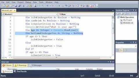 Visual Basic Tutorial - 16 - Conditional Operators