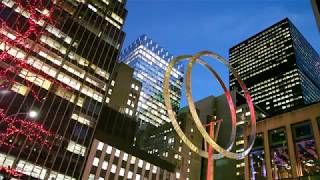 Annular Eclipse, 1998 | George Rickey, Sculptor | News Corp Plaza, NY