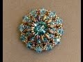 Sidonia's handmade jewelry - Superduo Lotus flower pendant