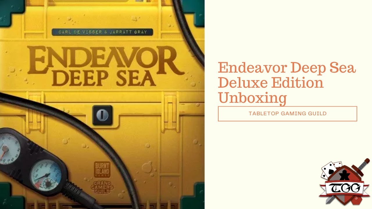 Endeavor Deep Sea Deluxe Edition Board Game Unboxing - YouTube
