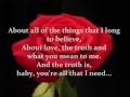 Bon Jovi - Bed of Roses [With Lyrics on Screen]