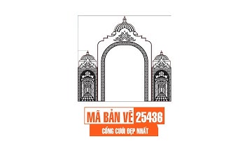 Mã bản vẽ 25436. Cổng cưới đẹp nhất | Thuviencnc.vn