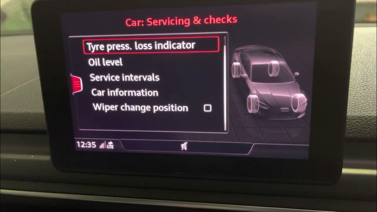 Audi A5 TPMS Warning Light Reset YouTube