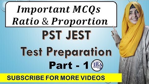 PST JEST Important MCQs || Ratio and Proportion Problems | Farina Aslam