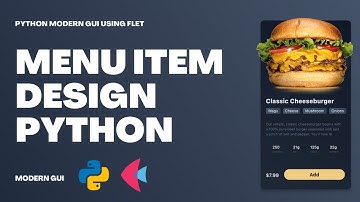 How To Build A Menu Item Using Python + Flet