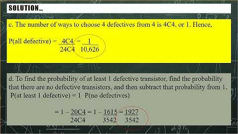 Chapter 4 – Lesson 5: Probability and Counting rules