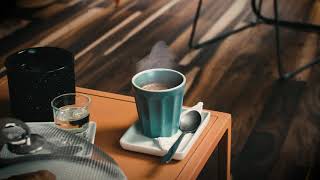 Natural Ambiance - Cafe Studying (paper, typing, coffee maker, pouring coffee)