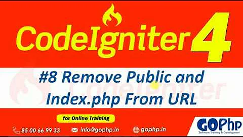 #08 Removing public and index.php from URL | CodeIgniter 4 Tutorials