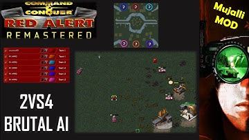 /Command & Conquer Red Alert Remastered/ (Skirmish) 2VS4 Brutal AI  I DEVILS EYE I