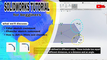 solidworks tutorial for beginners __ Fillet & Chamfer sketch command __sketch#p. 7