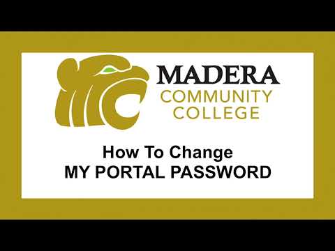 How To change My Portal Password