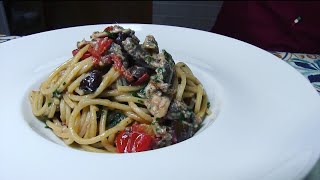 Spaghetti alla Sicula, con Alici e Pecorino