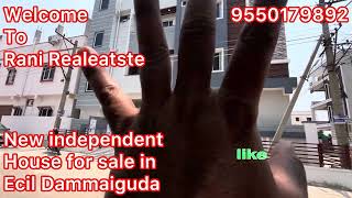 (SK252) New independent house for sale In Ecil Dammiguda near to main road 160 sqyrds