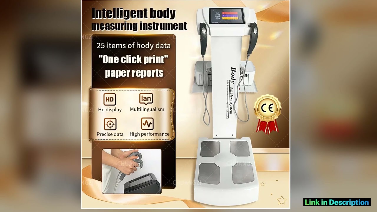 New Human Body Measuring Instrument 3D Health Analyzer MultiFrequency BioResistance Muscle Measurin