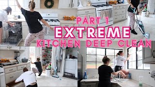 EXTREME KITCHEN DEEP CLEAN SPRING CLEANING MOTIVATION PART 1 ||  AT HOME WITH JILL