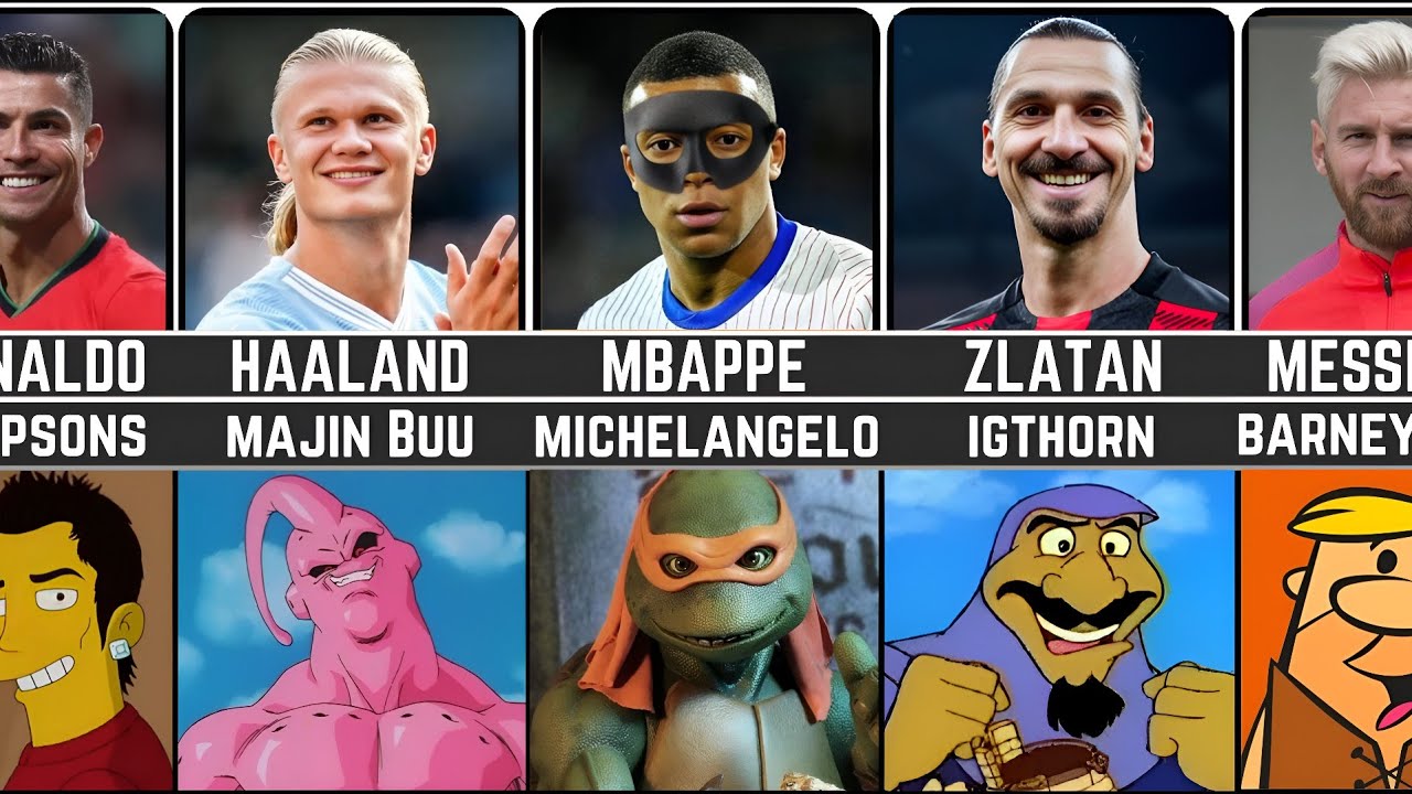 Football Players Who Look Like Cartoon 🤫