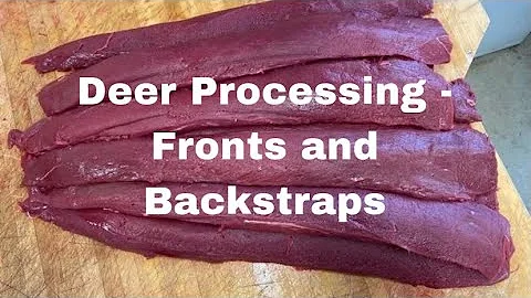 Cutting Deer Front Shoulders and Backstraps