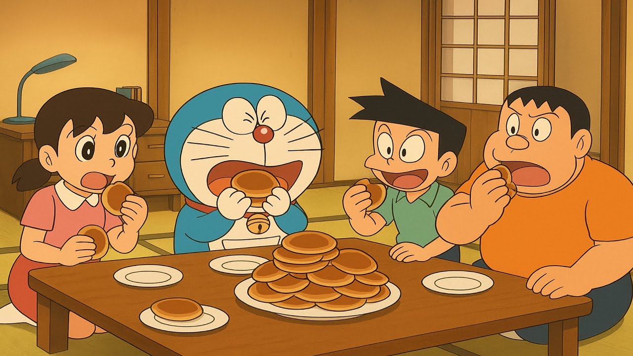 Doraemon | Ai sẽ ăn được nhiều bánh rán nhất? - YouTube