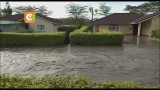 Green Park View Estate in Athi River marooned following a day of intensified rains