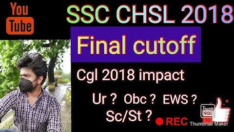 SSC Chsl 2018 final expected cutoff Typing results Dv dates 😅 After Cgl 2018 results