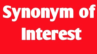 Thumbnail interest synonym in english word । synonym and antonym । opposite word । similar word in english ।