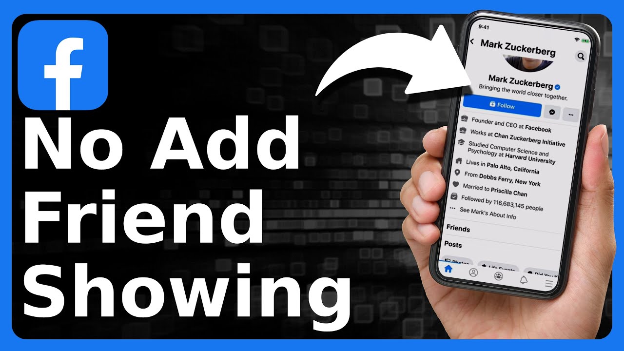 How To Fix Add Friend Not Showing On Facebook