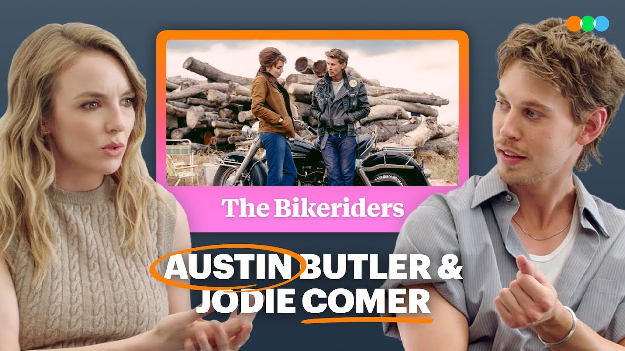 The Bikeriders: Austin Butler & Jodie Comer on Accents, Biker Movies, and Jeff Nichols' Filmography