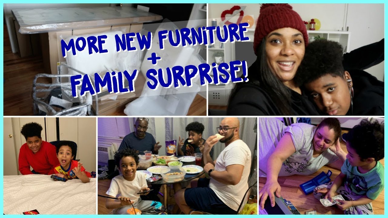 Family Visit Surprise Huge Ikea Furniture Delivery Youtube