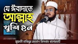 যে ঈবাদাতে আল্লাহ খুশি হন|জুমুআর বয়ান|মুফতী হাবিবুর রহমান মিসবাহ বাগেরহাট NHB waz media