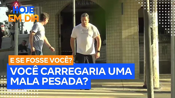 E se Fosse Você? Veja se pessoas ajudam desconhecido a carregar uma mala pesada