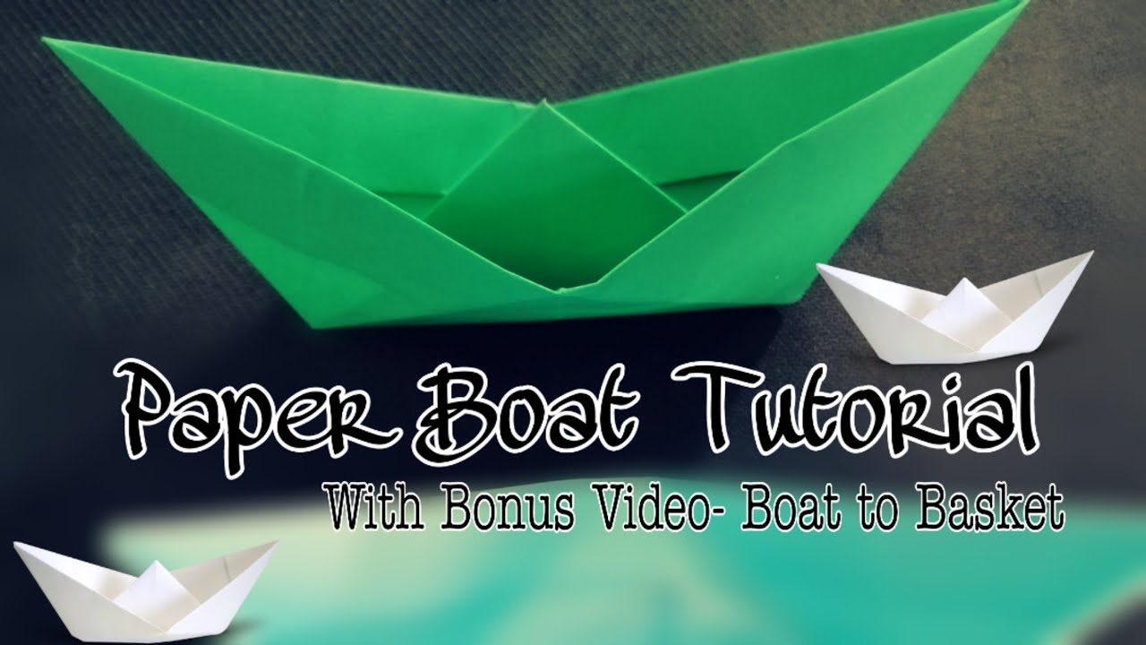 Download How To Make A Paper Boat & Basket || Origami Boat || Easy Origami Tutorial - YouTube