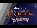 Cecil Fielder watches his home run out of Tiger Stadium