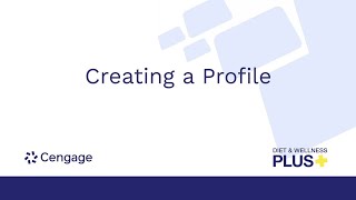 Creating a Profile