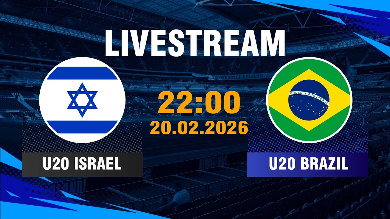🔴 U20 Israel vs U20 Brazil | Underdog Spirit vs Brazilian Brilliance