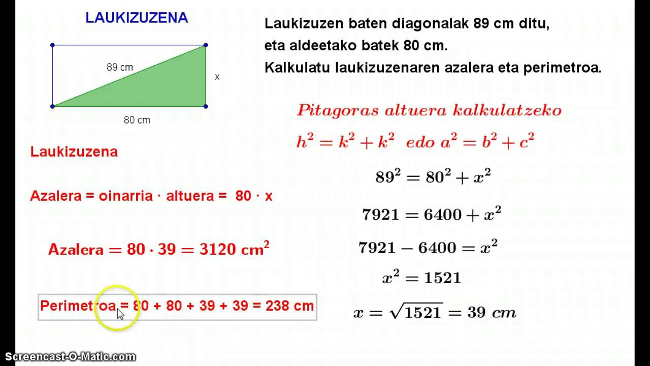 pitagorasen-teoremaren-aplikazioa-azalerak-eta-perimetroak-kalkulatzeko