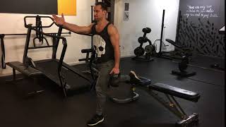 BC Lower Bulgarian Split Squat Ipsilateral Kettlebell