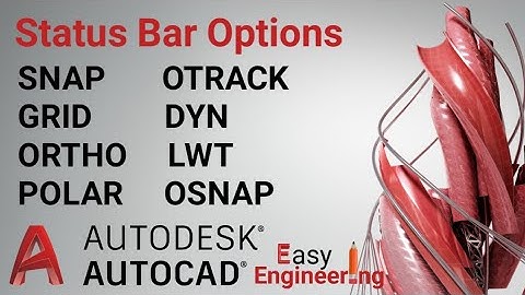 AutoCAD Status Bar Options | Commands and Uses