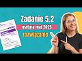 Zadanie 5.2. Matura CKE chemia maj 2025 | formuła 2023