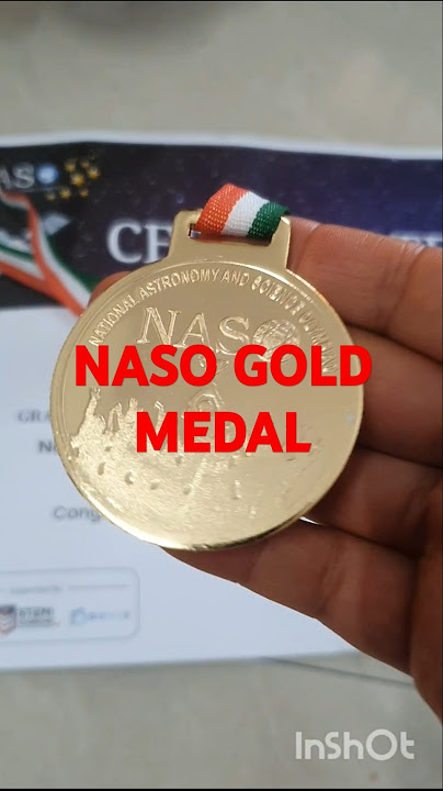 NASO exam gold winner secured National rank  Unboxing Naso gold medal #naso #goldmedal #astronomy