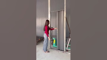 Cửa xếp lá nhôm test tại xưởng #cửa_xếp_lá_nhôm #vách_ngăn #cửa