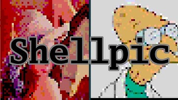 Shellpic, picture in shell (terminal) or IRC chat