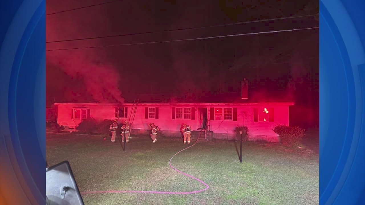 Weekend fire engulfs home on Hall St in Accomack - YouTube