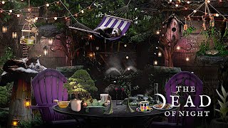 Fairy Garden Ambience 🧚⛲🌙 | Midnight Tea Party | Soothing Water Fountain and Chirping Insect Sounds