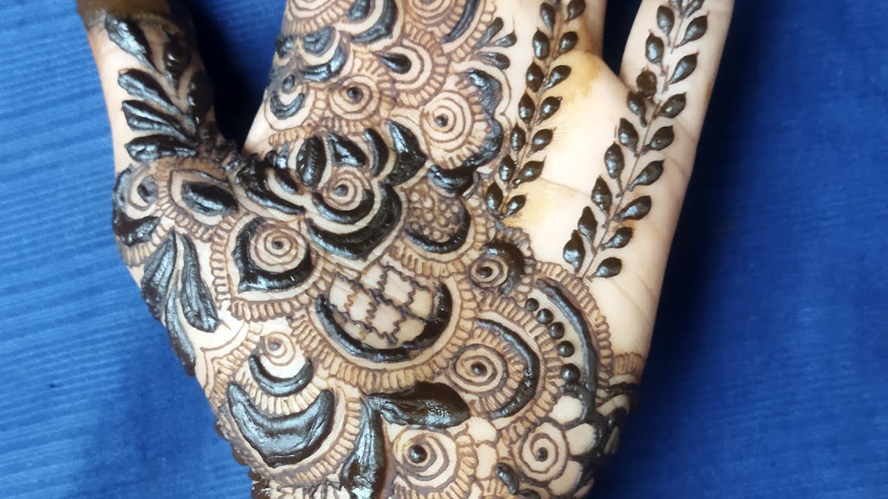 Eid Mehndi Design 2026 | Simple front hand mehndi design|step by step full tutorial|NS_Mehndi_Artist